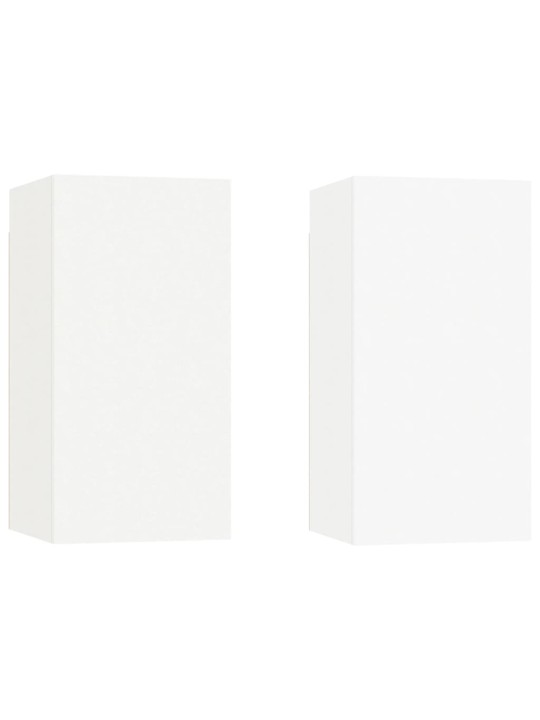 Tv skapīši, 2 gb., 30,5x30x60 cm, balti, inženierijas koks
