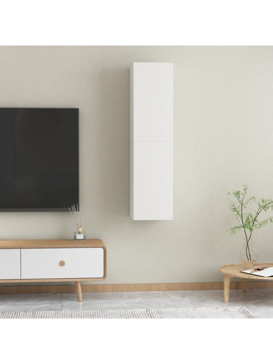 Tv skapīši, 2 gb., 30,5x30x60 cm, balti, inženierijas koks