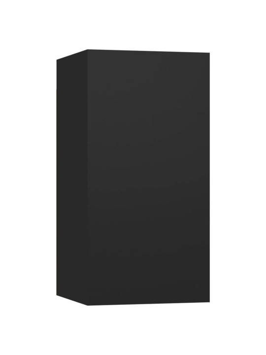 Tv skapītis, 30,5x30x60 cm, melns, inženierijas koks