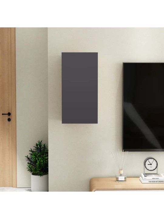Tv skapītis, 30,5x30x60 cm, pelēks, inženierijas koks