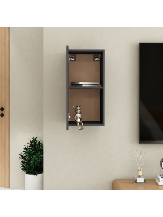 Tv skapītis, 30,5x30x60 cm, pelēks, inženierijas koks