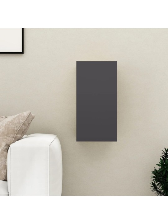 Tv skapītis, 30,5x30x60 cm, pelēks, inženierijas koks