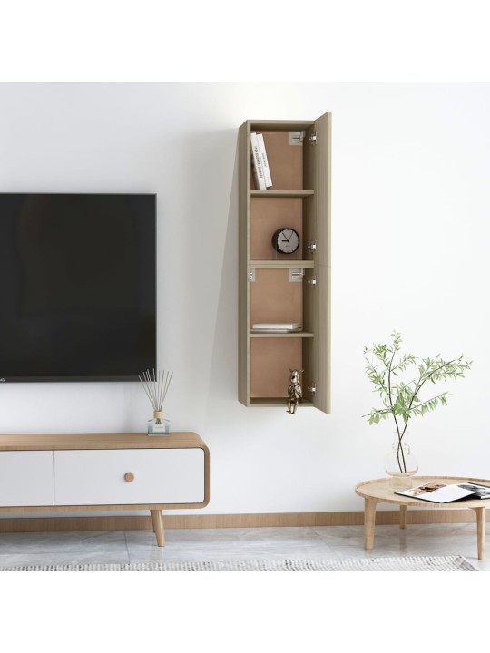 Tv skapīši, 2 gab., 30,5x30x60 cm, ozola, inženierijas koks