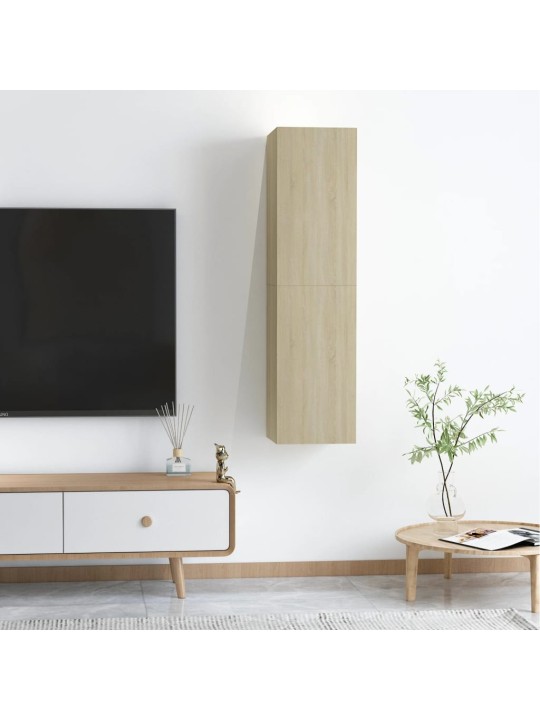 Tv skapīši, 2 gab., 30,5x30x60 cm, ozola, inženierijas koks