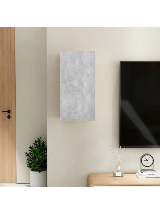 Tv skapītis, 30,5x30x60 cm, betonpelēks, inženierijas koks
