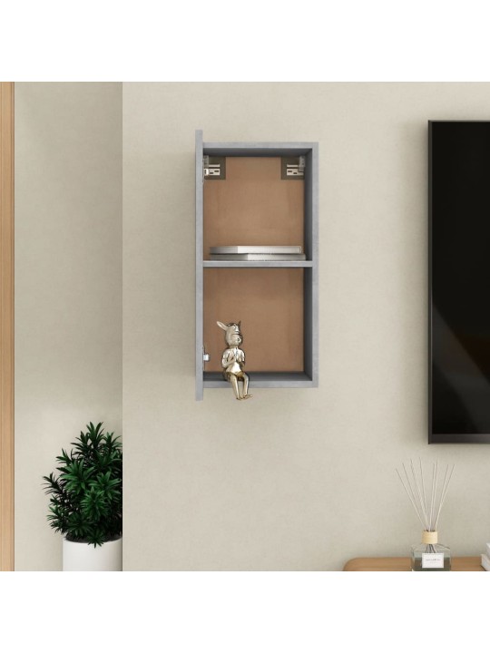 Tv skapītis, 30,5x30x60 cm, betonpelēks, inženierijas koks