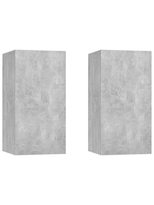 Tv skapīši, 2 gb., 30,5x30x60cm, betonpelēki, inženierijas koks