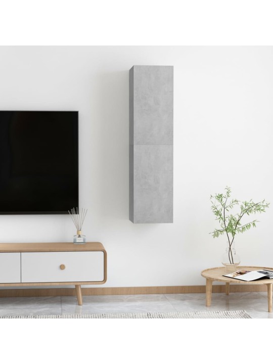 Tv skapīši, 2 gb., 30,5x30x60cm, betonpelēki, inženierijas koks