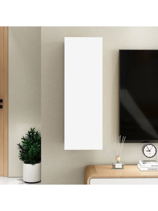 Tv skapītis, 30,5x30x90 cm, balts, inženierijas koks