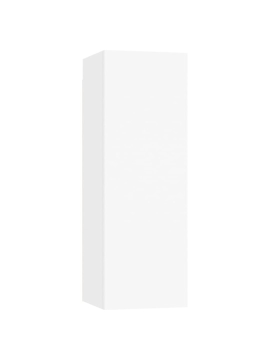 Tv skapīši, 2 gb., 30,5x30x90 cm, balti, inženierijas koks