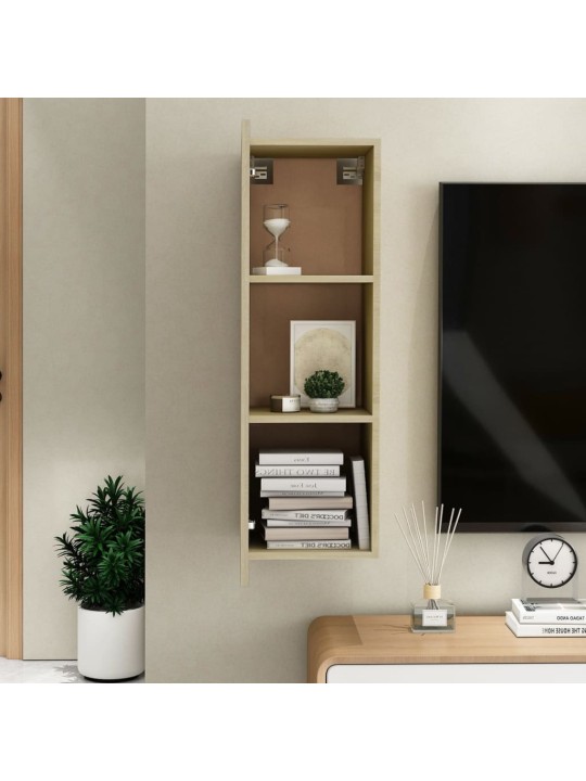 Tv skapītis, 30,5x30x90 cm, ozola, inženierijas koks