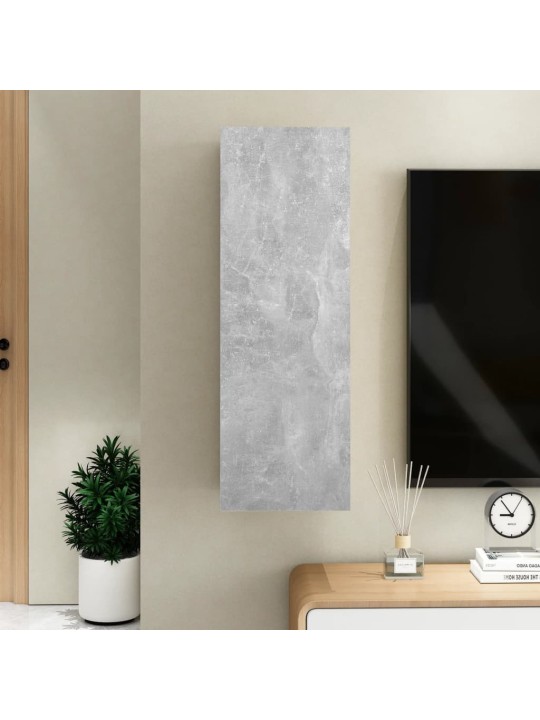Tv skapītis, 30,5x30x90 cm, betonpelēks, inženierijas koks
