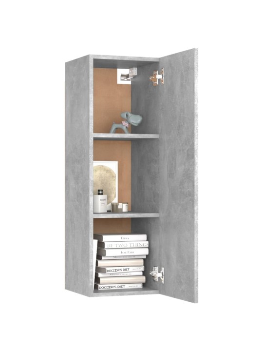 Tv skapīši, 2 gb., 30,5x30x90cm, betonpelēki, inženierijas koks