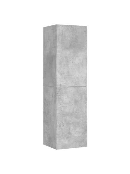 Tv skapītis, betona pelēks, 30,5x30x110 cm, inženierijas koks