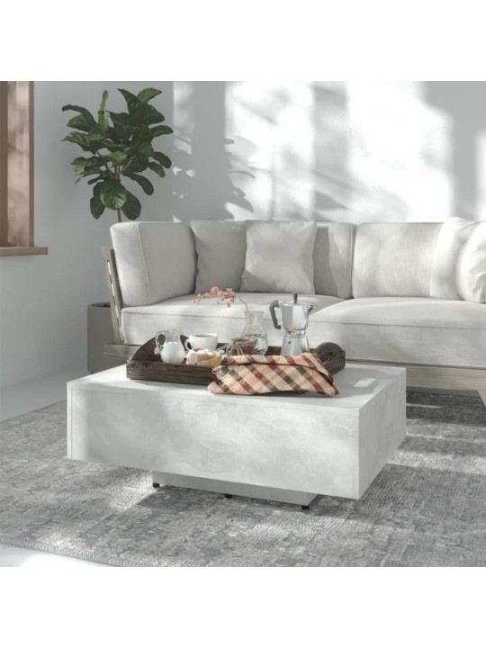 Kafijas galdiņš, 85x55x31 cm, betonpelēks, skaidu plāksne