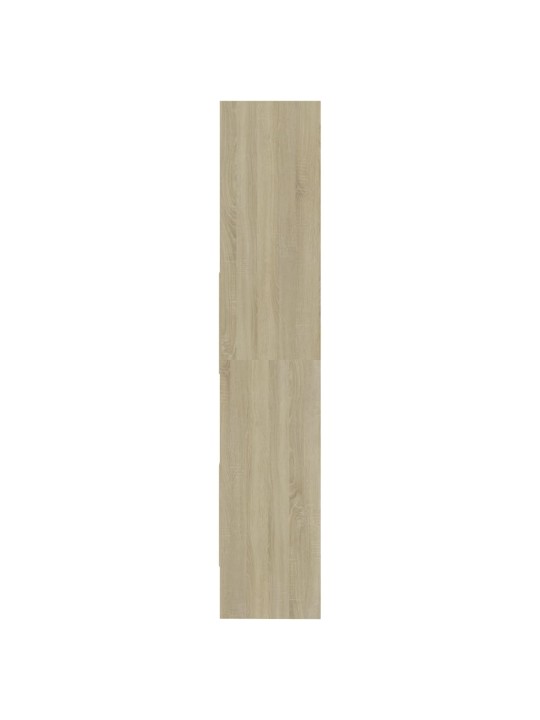 Grāmatu plaukts, balts, ozolkoka, 60x35x180 cm, skaidu plāksne