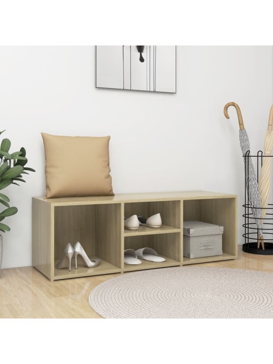 Apavu uzglabāšanas sols, ozolkoka 105x35x35cm inženierijas koks