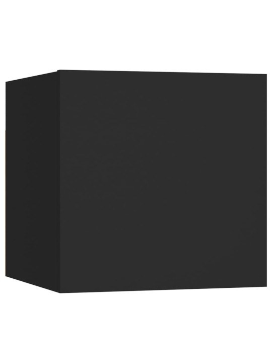 Sienas tv skapītis, 30,5x30x30 cm, melns