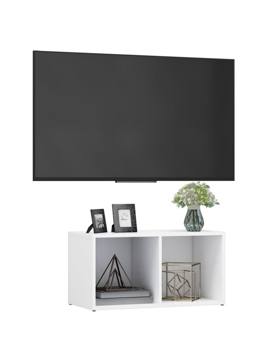 Tv plaukts, 72x35x36,5 cm, balts, inženierijas koks