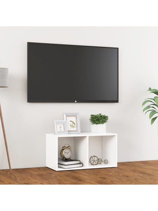 Tv plaukts, 72x35x36,5 cm, balts, inženierijas koks