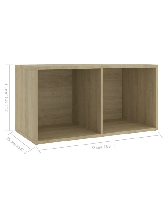 Tv plaukts, 72x35x36,5 cm, ozolkoka krāsa, inženierijas koks