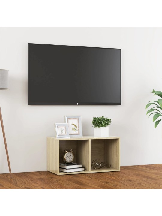 Tv plaukts, 72x35x36,5 cm, ozolkoka krāsa, inženierijas koks