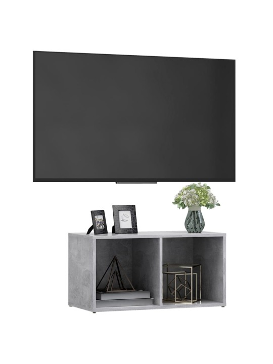 Tv plaukts, 72x35x36,5 cm, betona pelēks, inženierijas koks