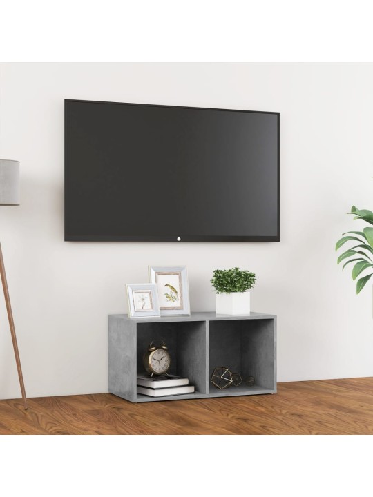 Tv plaukts, 72x35x36,5 cm, betona pelēks, inženierijas koks