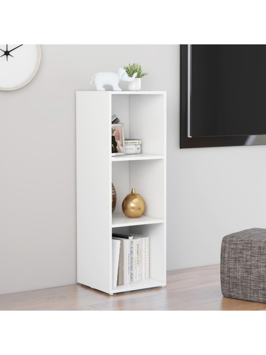 Tv skapītis, balts, 107x35x37 cm, inženierijas koks