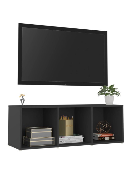 Tv plaukts, pelēks, 107x35x37 cm, inženierijas koks