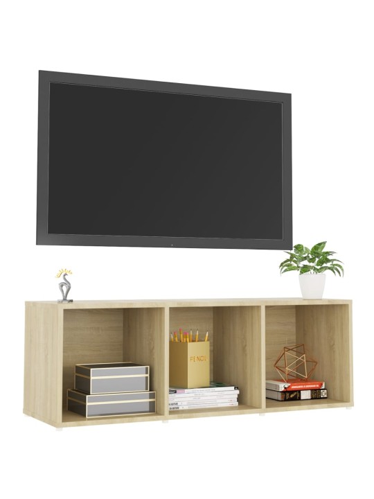 Tv plaukts, ozolkoka krāsa, 107x35x37 cm, inženierijas koks