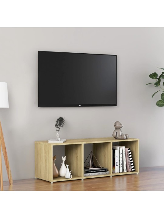 Tv plaukts, ozolkoka krāsa, 107x35x37 cm, inženierijas koks