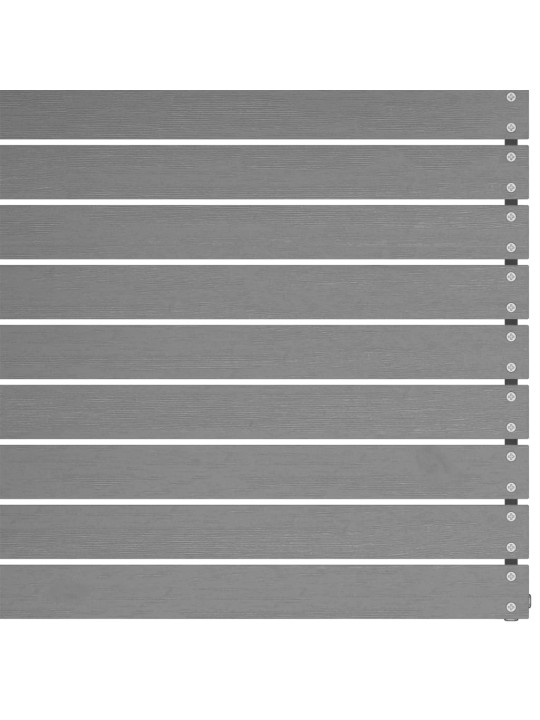 2-daļīgs dārza dīvānu komplekts, pelēks, priedes masīvkoks