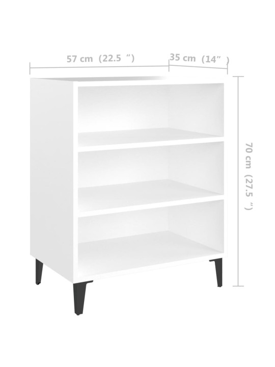 Kumode, balta, 57x35x70 cm, inženierijas koks