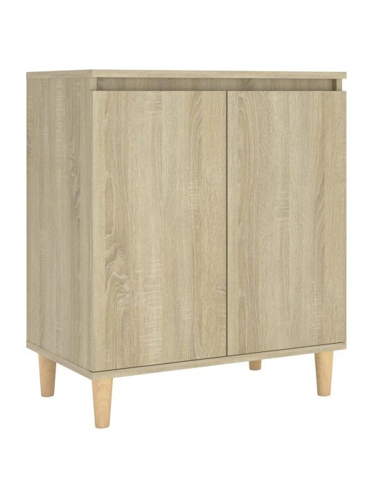 Kumode ar koka kājām, ozolkoka, 60x35x70 cm, inženierijas koks