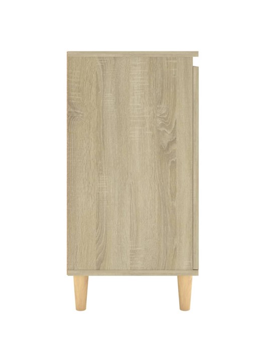 Kumode ar koka kājām, ozolkoka, 60x35x70 cm, inženierijas koks
