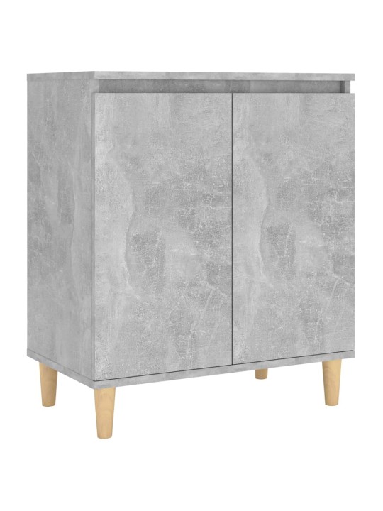 Kumode ar koka kājām betona pelēka 60x35x70cm inženierijas koks