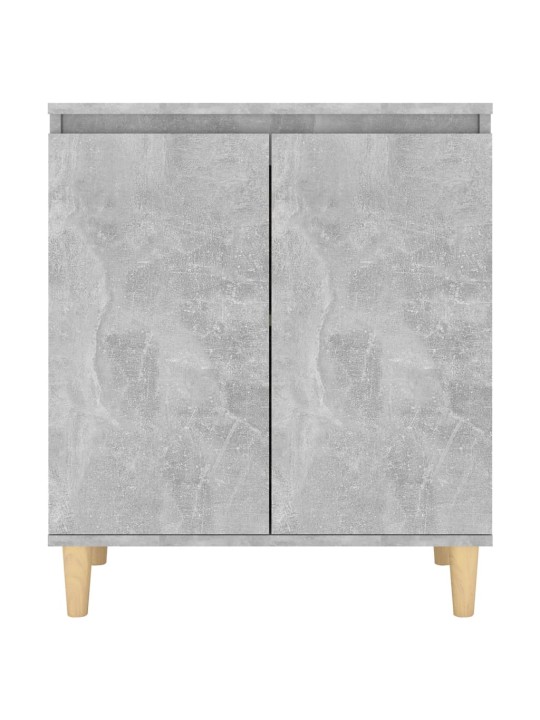 Kumode ar koka kājām betona pelēka 60x35x70cm inženierijas koks