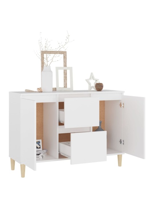 Kumode, balta, 101x35x70 cm, inženierijas koks