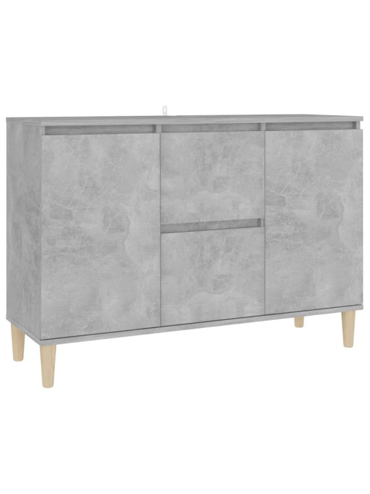 Kumode, betona pelēka, 101x35x70 cm, inženierijas koks
