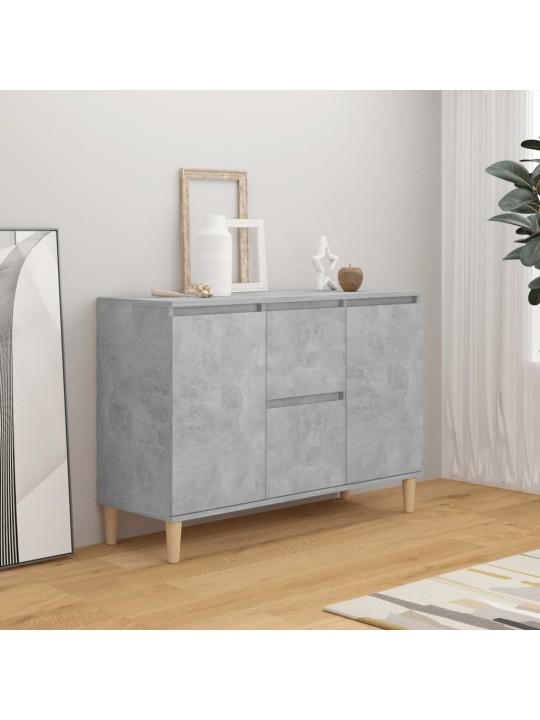Kumode, betona pelēka, 101x35x70 cm, inženierijas koks