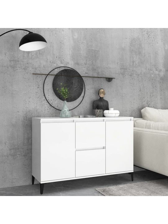 Kumode, balta, 104x35x70 cm, inženierijas koks