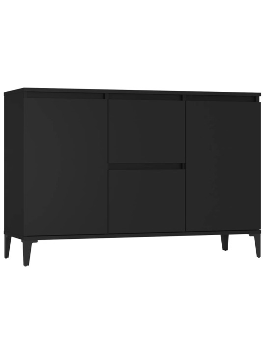 Kumode, melna, 104x35x70 cm, inženierijas koks