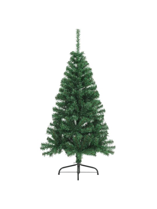 Mākslīgā ziemassvētku egle ar statīvu, pusapaļa, 120 cm, pvc