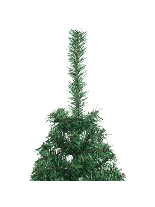 Mākslīgā ziemassvētku egle ar statīvu, pusapaļa, 120 cm, pvc