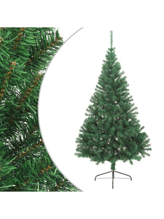 Mākslīgā Ziemassvētku egle ar statīvu, pusapaļa, 240 cm, PVC