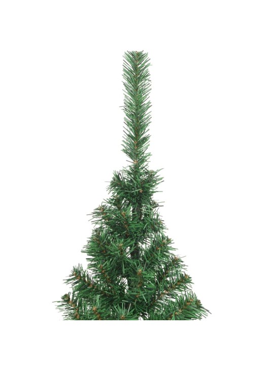Mākslīgā Ziemassvētku egle ar statīvu, pusapaļa, 240 cm, PVC