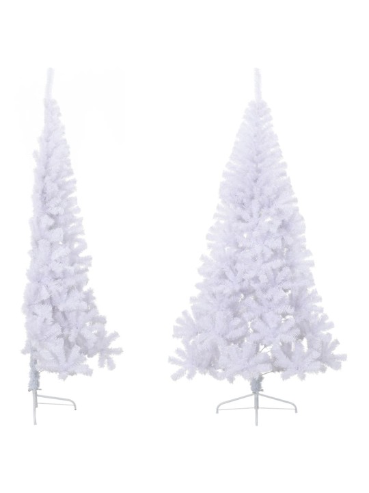 Mākslīgā ziemassvētku egle ar statīvu, pusapaļa, 180 cm, pvc