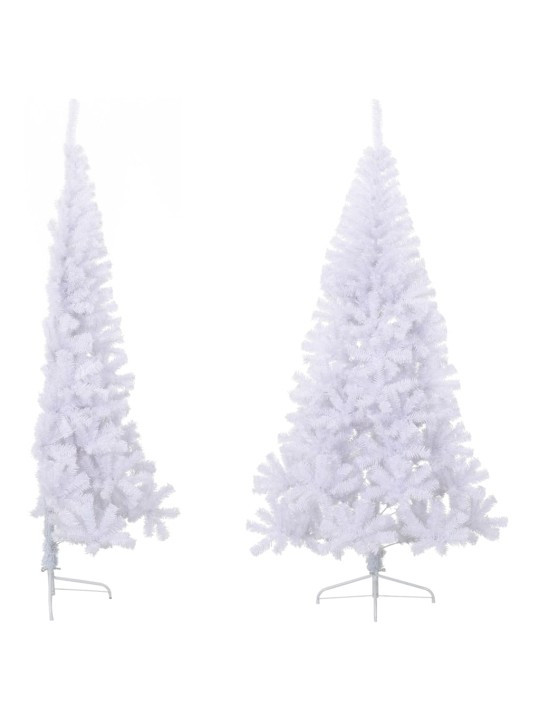 Mākslīgā ziemassvētku egle ar statīvu, pusapaļa, 210 cm, pvc