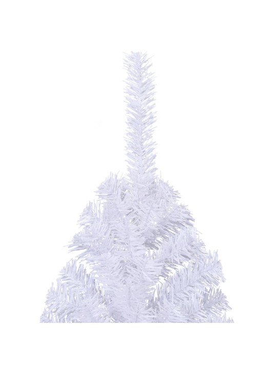 Mākslīgā ziemassvētku egle ar statīvu, pusapaļa, 210 cm, pvc
